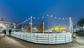 King Tomislav Square in Zagreb croatia, Christmas market with royalty free stock images King Tomislav Square in Zagreb croatia, Christmas market with royalty free stock images