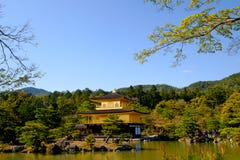 Kinkaku-ji, the Golden Pavilion, a Zen Buddhist temple in Kyoto, Royalty Free Stock Images Kinkaku-ji, the Golden Pavilion, a Zen Buddhist temple in Kyoto, Royalty Free Stock Images