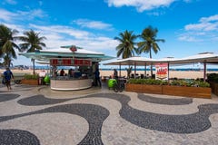 Kiosk in Copacabana stock photos Kiosk in Copacabana stock photos