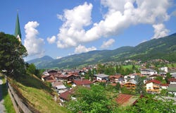 Kirchberg in Tyrol,Austria royalty free stock images Kirchberg in Tyrol,Austria royalty free stock images