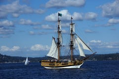 La prison en bois, Madame Washington, voiles sur le Lac Washington Photo libre de droits La prison en bois, Madame Washington, voiles sur le Lac Washington Photo libre de droits