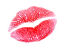 Kiss, red lips