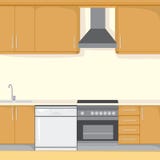 Kitchen Background stock illustration Kitchen Background stock illustration