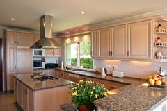 Kitchen Interior Of Large Spanish Villa. With Fresh Flowers And Fruit Stock Images Kitchen Interior Of Large Spanish Villa. With Fresh Flowers And Fruit Stock Images