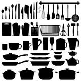 Kitchen Utensils Silhouette Vector Royalty Free Stock Photo Kitchen Utensils Silhouette Vector Royalty Free Stock Photo