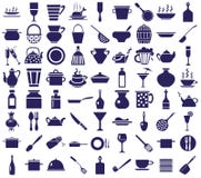 Kitchenware icons on a white royalty free illustration Kitchenware icons on a white royalty free illustration