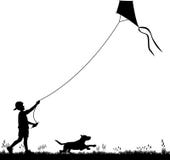 Kite_flying_01 stock de ilustración Kite_flying_01 stock de ilustración