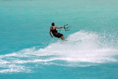 Kite Surf With Splash Stock Photos