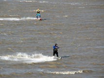 Kite surfing kite sails stock photos Kite surfing kite sails stock photos