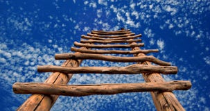 Kiva Ladder Reaching Into the Sky