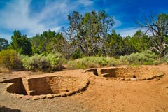 Kiva Ruins em Mesa Verde imagem de stock royalty free Kiva Ruins em Mesa Verde imagem de stock royalty free