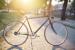 Klassieke stijlfiets stock afbeelding Klassieke stijlfiets stock afbeelding