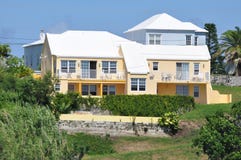 Kleurrijke Huizen in de Bermudas royalty-vrije stock fotografie Kleurrijke Huizen in de Bermudas royalty-vrije stock fotografie