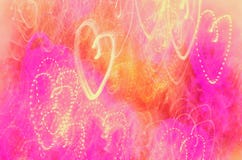 Kleurrijke lichten in de vorm van een hart, neontextuur royalty-vrije stock foto's Kleurrijke lichten in de vorm van een hart, neontextuur royalty-vrije stock foto's