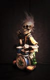 Kleurrijke undead die gelukkig kijken stock afbeeldingen Kleurrijke undead die gelukkig kijken stock afbeeldingen