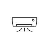 Klimaanlagenikone Element für bewegliche Konzept und Netz apps Dünne Linie Ikone für Websitedesign und Entwicklung, APP-developme lizenzfreie abbildung Klimaanlagenikone Element für bewegliche Konzept und Netz apps Dünne Linie Ikone für Websitedesign und Entwicklung, APP-developme lizenzfreie abbildung