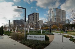 Klyde Waren Park in Dallas stockbild Klyde Waren Park in Dallas stockbild