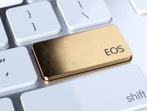 Knapp för EOS-datortangentbord Royaltyfri Bild Knapp för EOS-datortangentbord Royaltyfri Bild