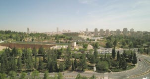 Aerial view of Knesset Building Jerusalem, Israel National Parliament Government
