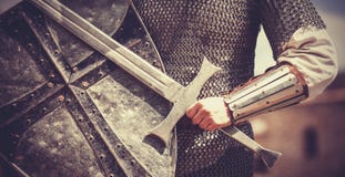 Knight With Sword And Shield Stock Photography Knight With Sword And Shield Stock Photography