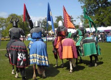 Knights on horses stock photography Knights on horses stock photography