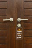 Knob The Door In Meeting Room. Stock Image