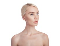 Kobieta doskonalić czysta skóra twarz i ciało Naturalni kosmetyki, zmarszczenia gładzi usunięcie, starzenie się kosmetyki, skóry obraz royalty free Kobieta doskonalić czysta skóra twarz i ciało Naturalni kosmetyki, zmarszczenia gładzi usunięcie, starzenie się kosmetyki, skóry obraz royalty free