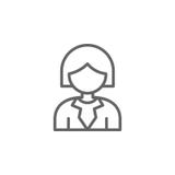 Kobieta konturu ikona Elementy Biznesowa ilustracji linii ikona Znaki i symbole mog? u?ywa? dla sieci, logo, mobilny app, UI, UX ilustracji Kobieta konturu ikona Elementy Biznesowa ilustracji linii ikona Znaki i symbole mog? u?ywa? dla sieci, logo, mobilny app, UI, UX ilustracji