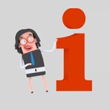 Kobieta przyglądający Ewidencyjny symbol 3d ilustracja wektor Kobieta przyglądający Ewidencyjny symbol 3d ilustracja wektor