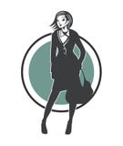 Kobieta sukcesu projekta wektor ilustracja wektor Kobieta sukcesu projekta wektor ilustracja wektor