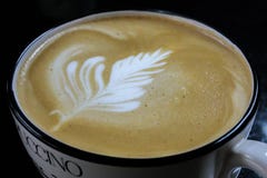Koffie recent art. royalty-vrije stock foto Koffie recent art. royalty-vrije stock foto
