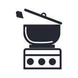 Kokend pictogram vectordieteken en symbool op witte achtergrond wordt geïsoleerd vector illustratie Kokend pictogram vectordieteken en symbool op witte achtergrond wordt geïsoleerd vector illustratie