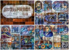 Kolaż ceramicznej płytki obrazki w ogródzie botanicznym Monte Fu obrazy stock Kolaż ceramicznej płytki obrazki w ogródzie botanicznym Monte Fu obrazy stock