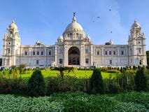 Kolkata, wordt Victoria Memorial It gewijd aan het geheugen van Koningin Victoria en is nu een museum en toeristenbestemming stock afbeelding Kolkata, wordt Victoria Memorial It gewijd aan het geheugen van Koningin Victoria en is nu een museum en toeristenbestemming stock afbeelding