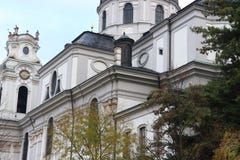 Kollegienkerk in Salzburg in Oostenrijk royalty-vrije stock foto Kollegienkerk in Salzburg in Oostenrijk royalty-vrije stock foto