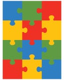 Kolorowa łamigłówka 12 ilustracja wektor Kolorowa łamigłówka 12 ilustracja wektor
