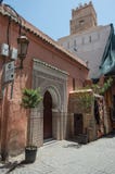 Kolorowe stare ulicy Marrakech Medina, Morocco Zdjęcia Royalty Free Kolorowe stare ulicy Marrakech Medina, Morocco Zdjęcia Royalty Free