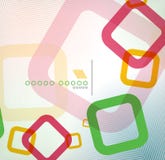 Kolorowego kwadratowego geometrycznego kształta płaski projekt ilustracja wektor Kolorowego kwadratowego geometrycznego kształta płaski projekt ilustracja wektor