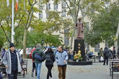 Kolumb parka Miasto Nowy Jork Chinatown styl życia chińczyka kultury ludzie obrazy royalty free Kolumb parka Miasto Nowy Jork Chinatown styl życia chińczyka kultury ludzie obrazy royalty free