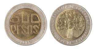 Kolumbien 500 Pesos prägen Kolumbien 500 Pesos prägen