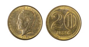 Kolumbien 20 Pesos prägen Kolumbien 20 Pesos prägen