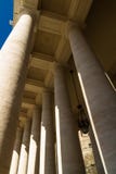 Kolumnady, St Peters kwadrat z księżyc, zdjęcie stock Kolumnady, St Peters kwadrat z księżyc, zdjęcie stock