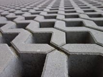 Konkrete durchlässige Gitterstraßenbetoniermaschinen, Nahaufnahme stockfotografie Konkrete durchlässige Gitterstraßenbetoniermaschinen, Nahaufnahme stockfotografie