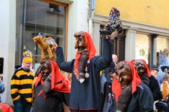 Konstanz Fasnacht Imperia κοστούμι στοκ εικόνες Konstanz Fasnacht Imperia κοστούμι στοκ εικόνες