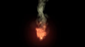 Konstgjord datorflamma på en mörk bakgrund vektor illustrationer Konstgjord datorflamma på en mörk bakgrund vektor illustrationer