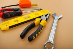 konstruktionshammaren tools fönstret arkivbild konstruktionshammaren tools fönstret arkivbild