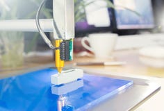 kontor för skrivare 3D fotografering för bildbyråer kontor för skrivare 3D fotografering för bildbyråer