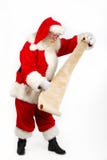 kontrollera hans lista santa royaltyfri fotografi kontrollera hans lista santa royaltyfri fotografi