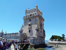 Kontrollturm von Belem lizenzfreies stockbild Kontrollturm von Belem lizenzfreies stockbild
