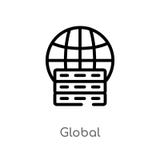 kontur globalna wektorowa ikona odosobniona czarna prosta kreskowego elementu ilustracja od du?ego dane poj?cia editable wektorow ilustracji kontur globalna wektorowa ikona odosobniona czarna prosta kreskowego elementu ilustracja od du?ego dane poj?cia editable wektorow ilustracji